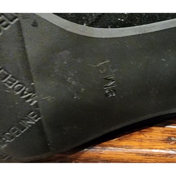 Madeline Women's Black Suede Fringe Ankle Boots With Studded Buckle & 3" Heels - Picture 8 of 16